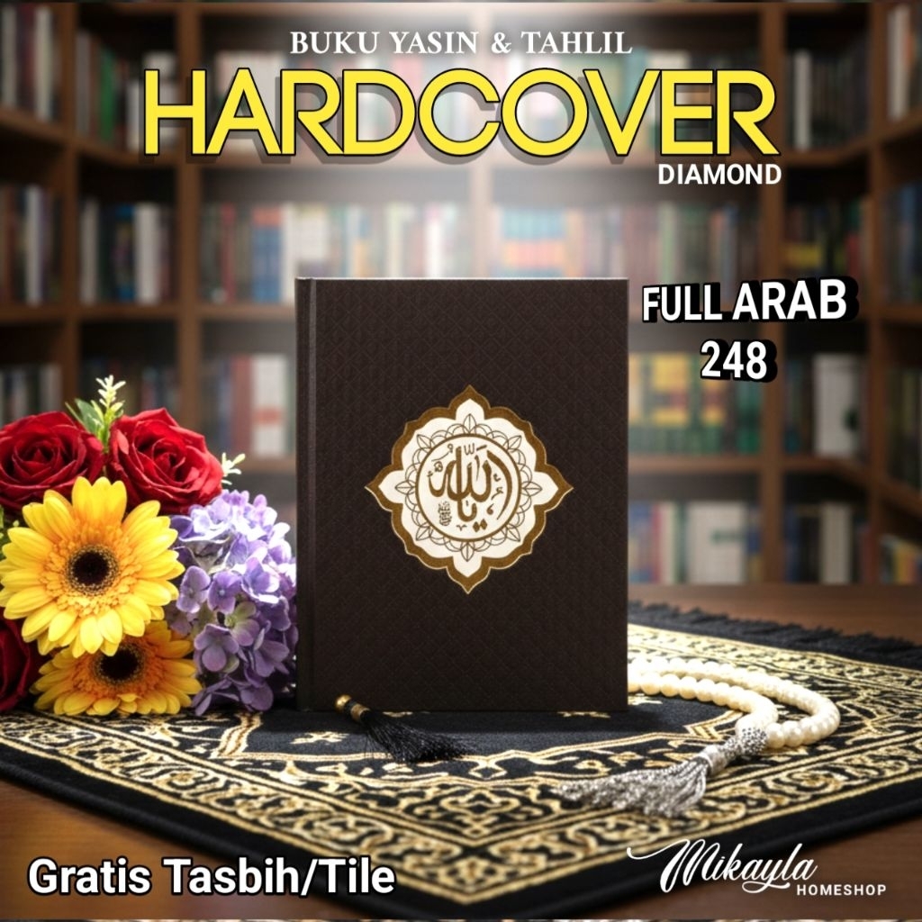 Buku Yasin dan Tahlil Full Arab Tanpa Terjemahan Hardcover RCP Gratis Tasbih