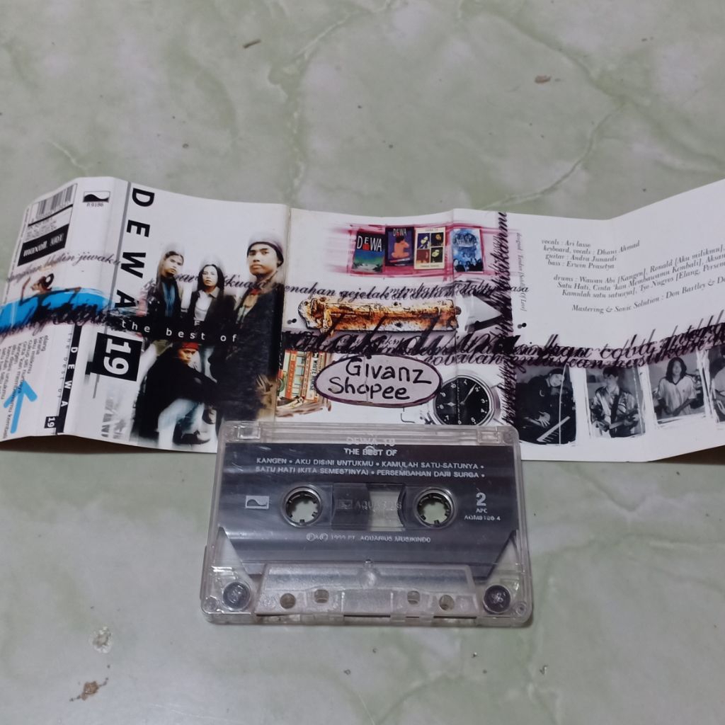kaset pita Dewa 19 - the best of