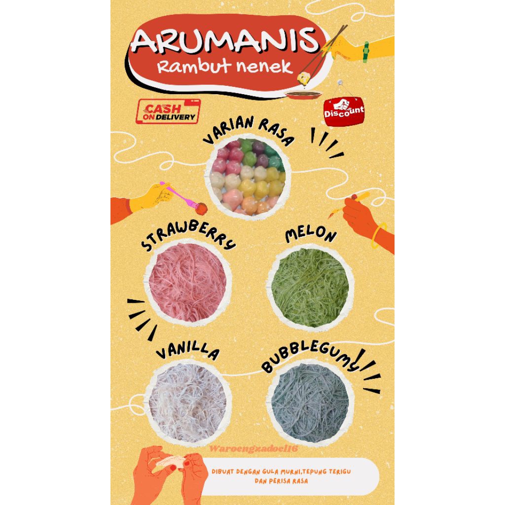 ARUMANIS rambut nenek varian rasa 1kg pabrikan spesial