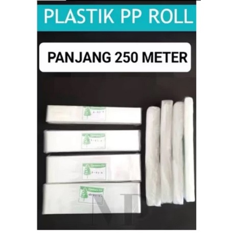 1 Rol Plastik Tempe Putih Doff |Putih Susu ||plastik selang Lebar 6CM ||Panjang 250 Meter