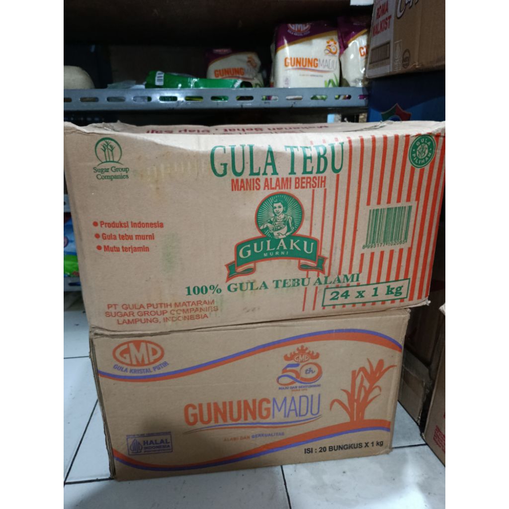 Gula kemasan GULAKU 1 Dus ( 20pc x 1kg)