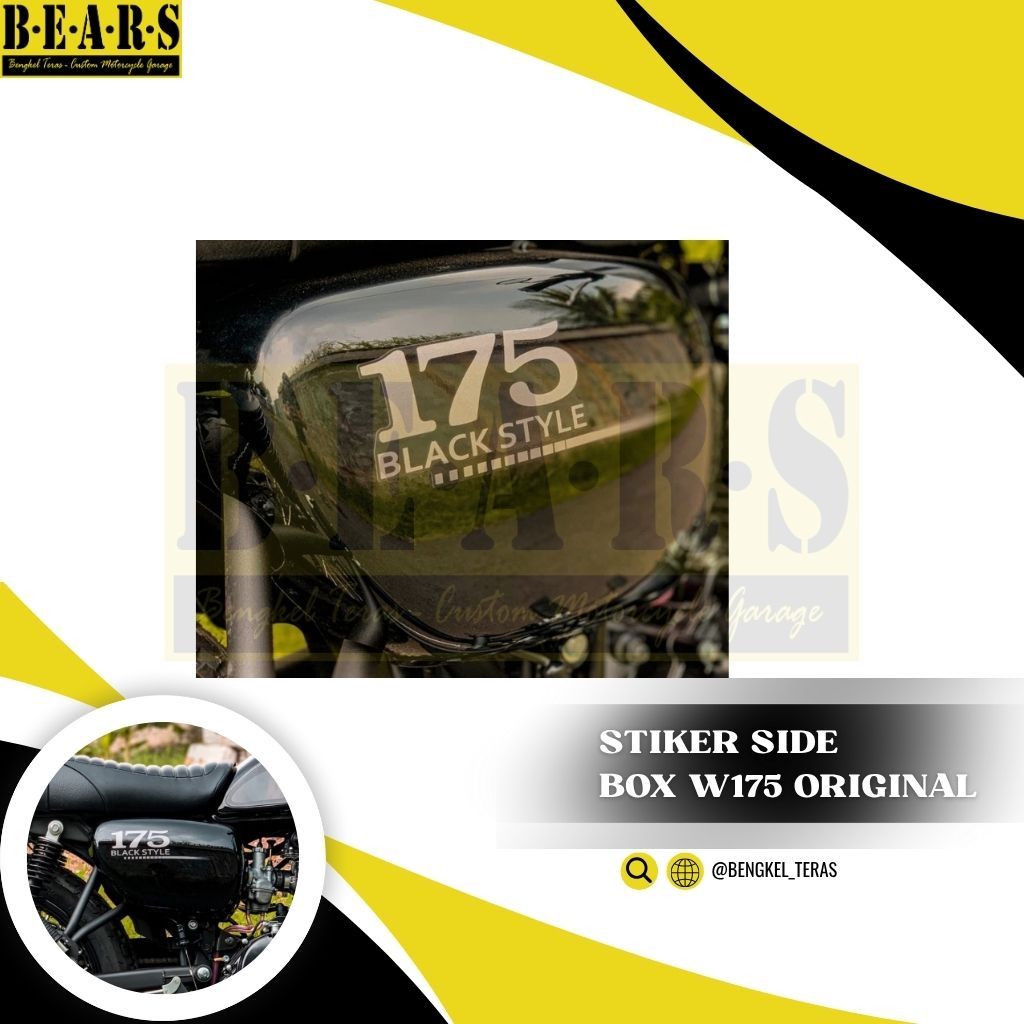 Stiker box samping W175 Black Style