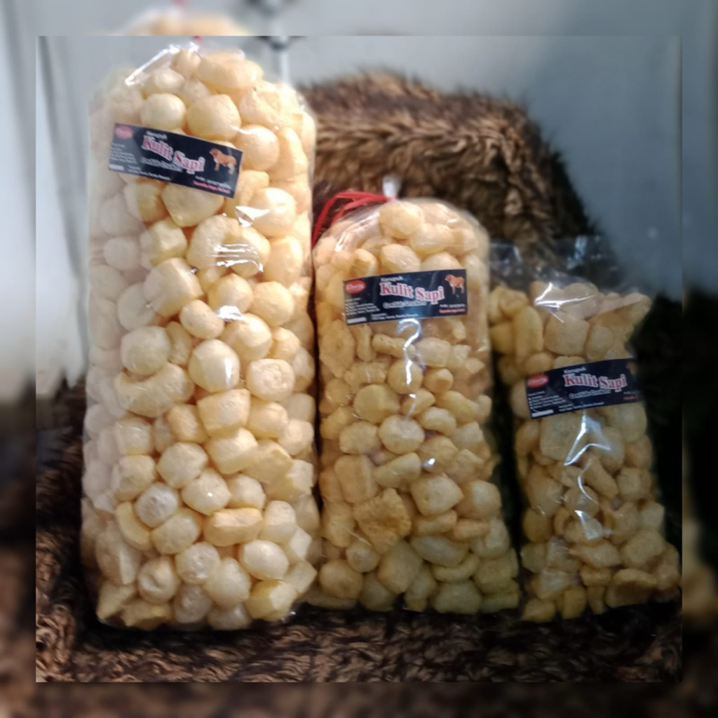 1 Kg KERUPUK KULIT SAPI MATANG ASLI BERKUALITAS HALAL