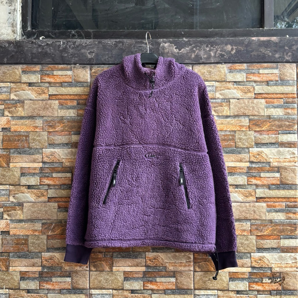 [Termurah] LMC Logo Big Sherpa Hoodie Jacket Purple Color Good Condition