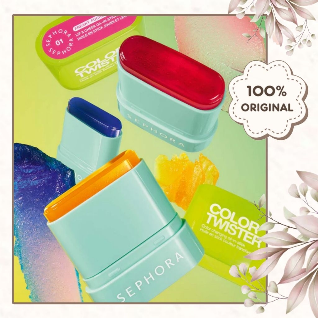 [ SEPHORA ] Color Twister Lip & Cheek Color Changing Oil-in-Stick BlushOn Blush On & Lipstick 2 In 1