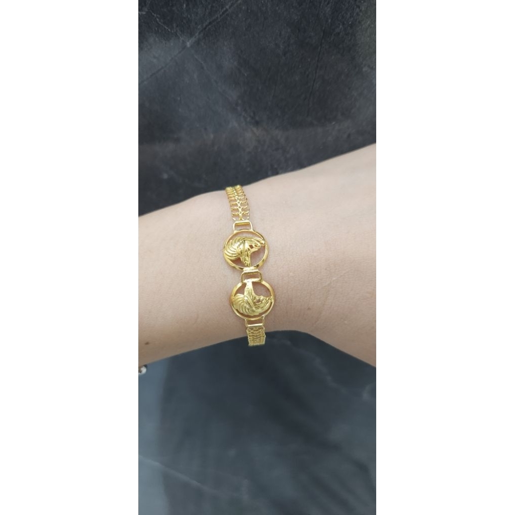 gelang cendrawasih gelang wanita etnik khas papua emas asli