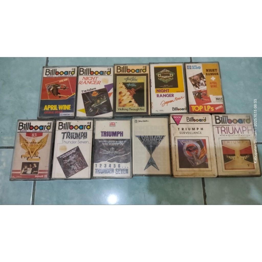 Kaset Musik Metal Alice Cooper WAPS Queensryche Twisted Sister Quite Riot Krokus Queenryche Krokus D