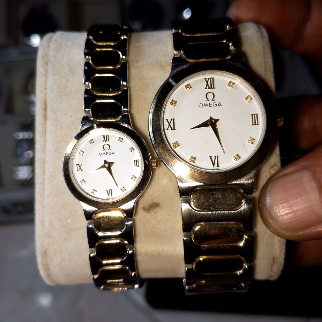 Jam Tangan Sepasang Couple Omega Watch Original Second