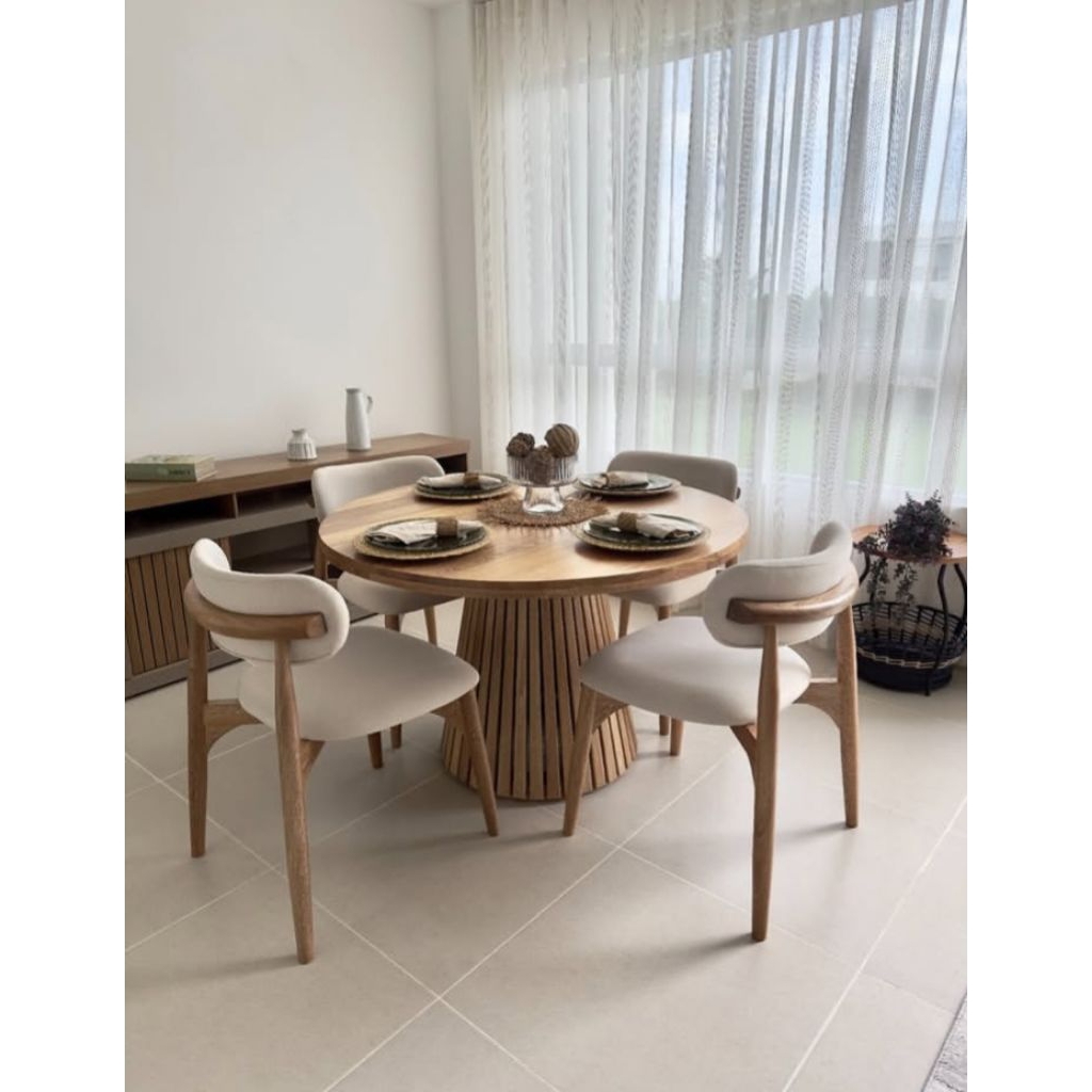 meja makan kayu jati mewah