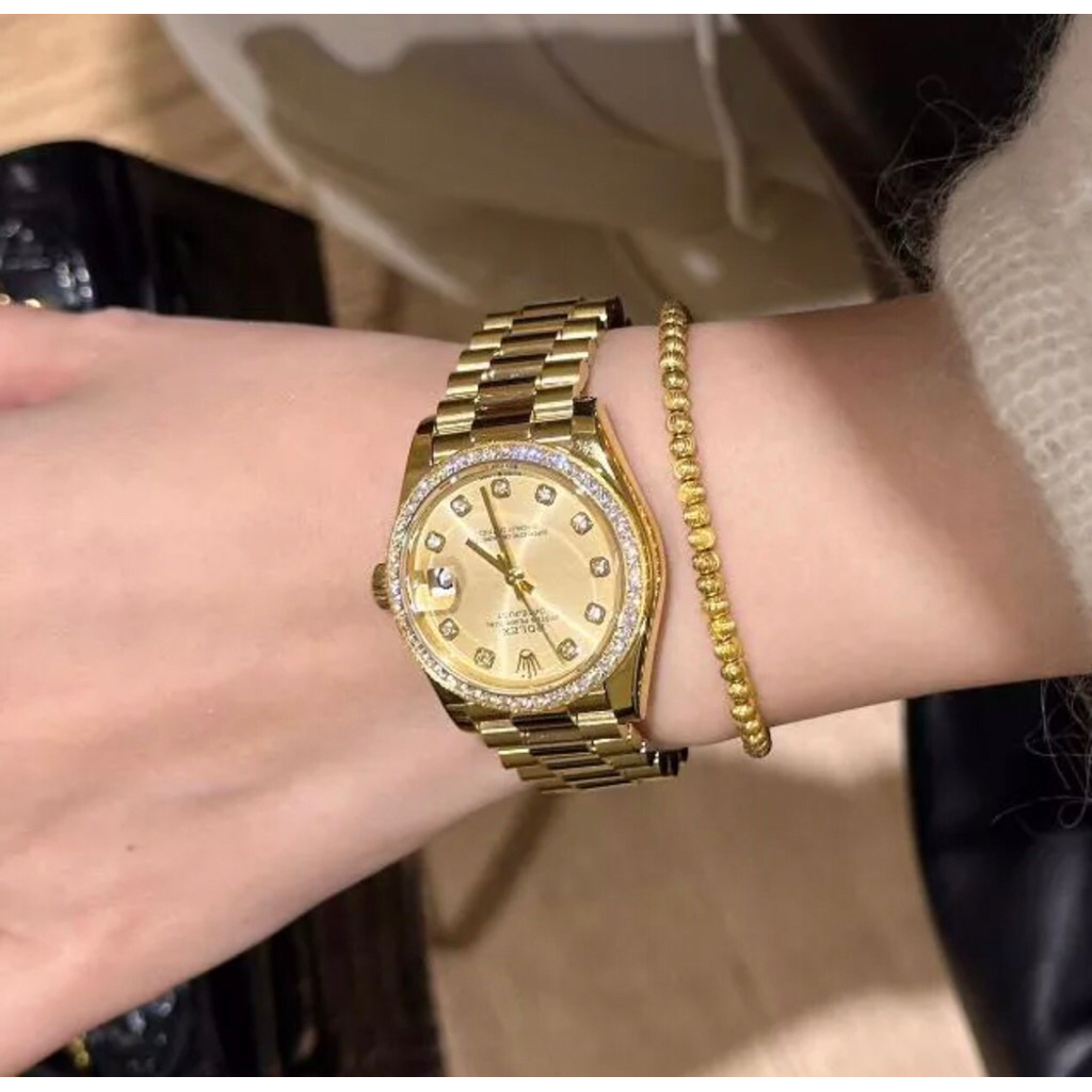 Preloved Jam Tangan Rolex Unisex Gold