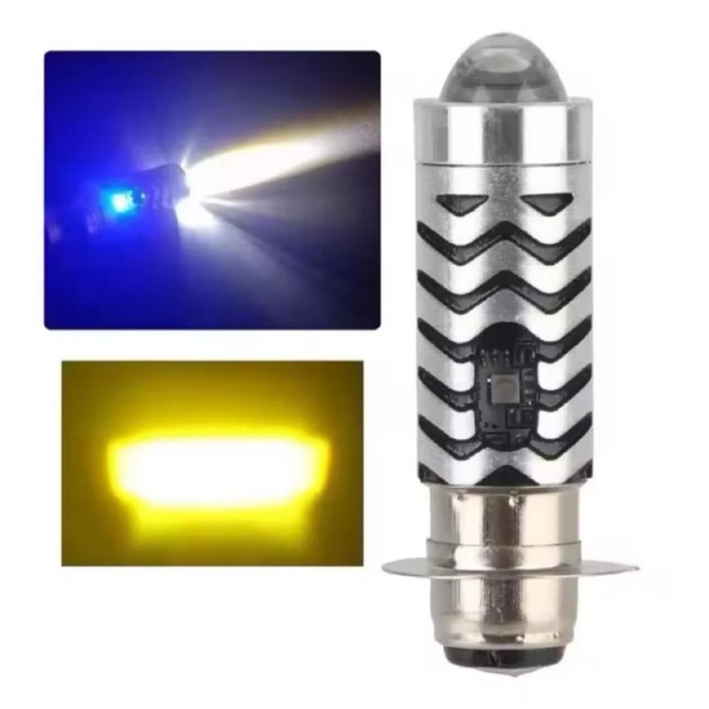 LAMPU laser h6 LAMPU DEPAN LASER H6 LAMPU DEPAN MOTOR LASER 2WARNA YELLOW-WHITE LAMPU DEPAN LASER H6