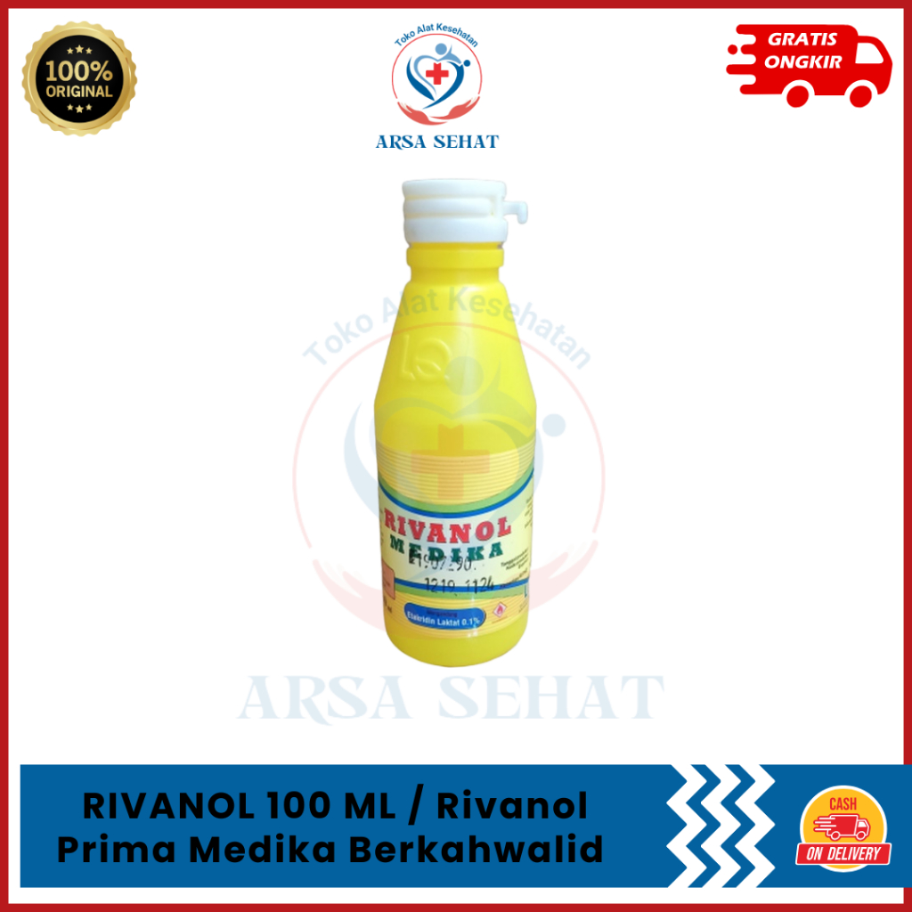 RIVANOL 100 ML / Rivanol Prima Medika Berkahwalid 100ml