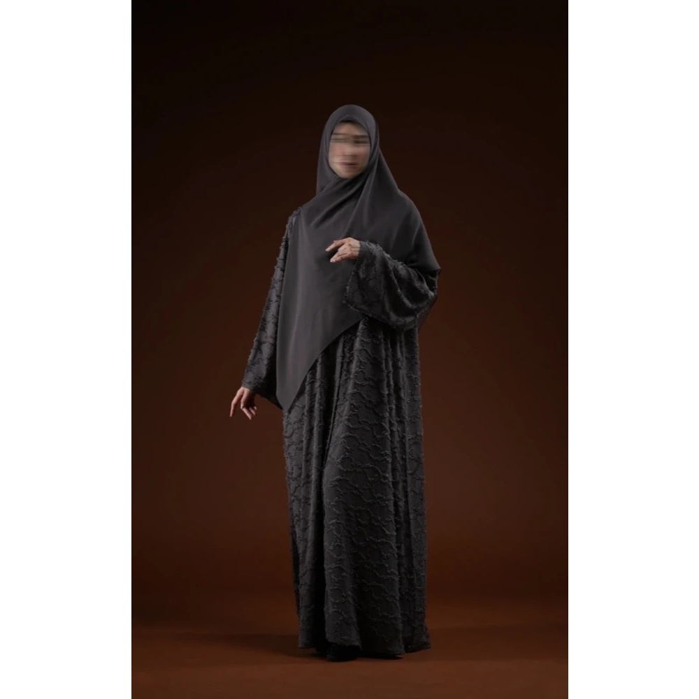 NEHHAT MODEST - Nehhat Lulu Honey Comb Abaya - Graphite