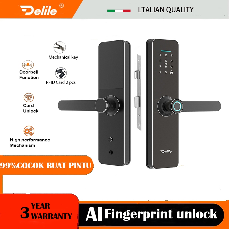 Smartlock Digital lock/Kunci Digital/Finger Print /Card akses /Pasword /Finger print/Kunci Pintar
