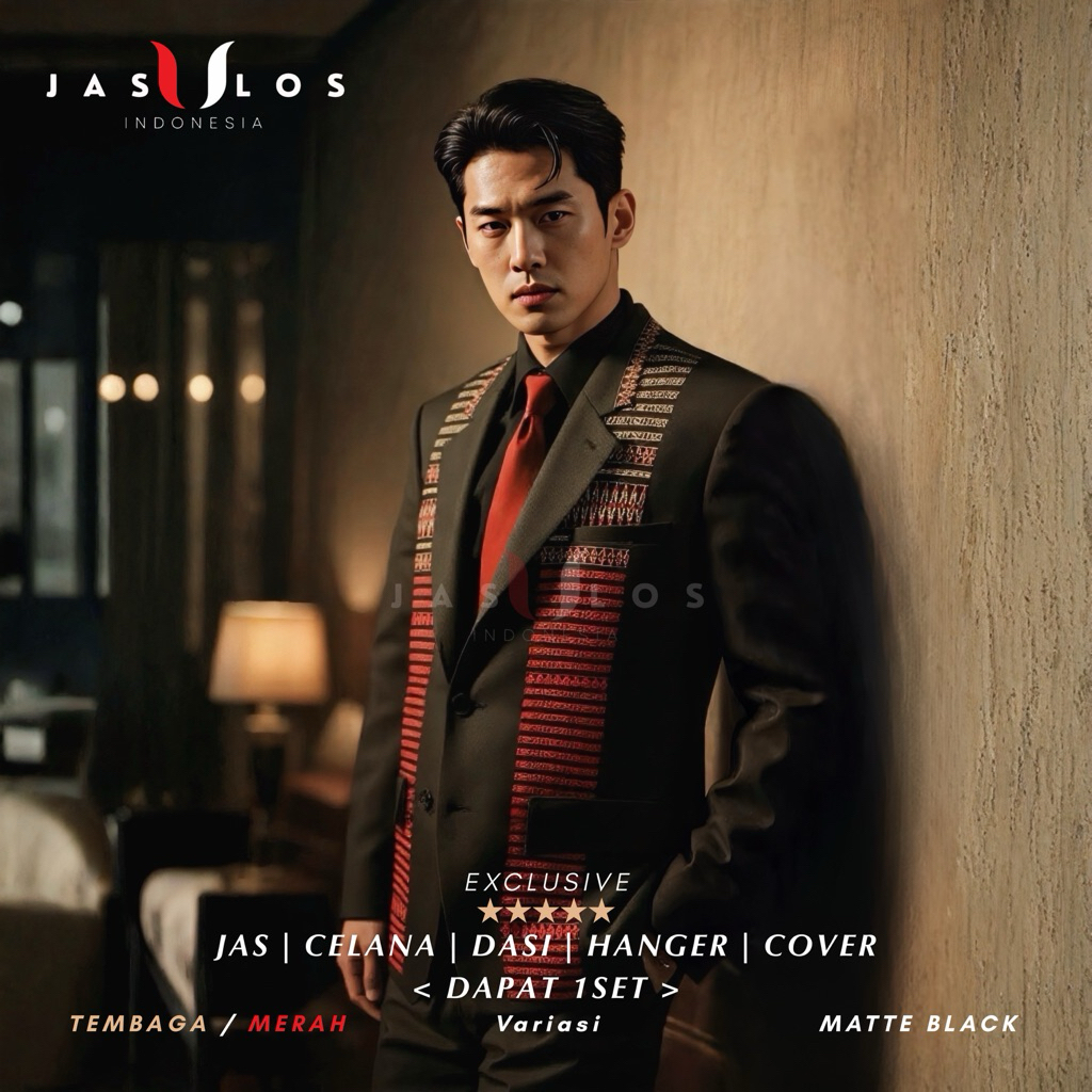 Jas Ulos Batak Pria Setelan Lengkap