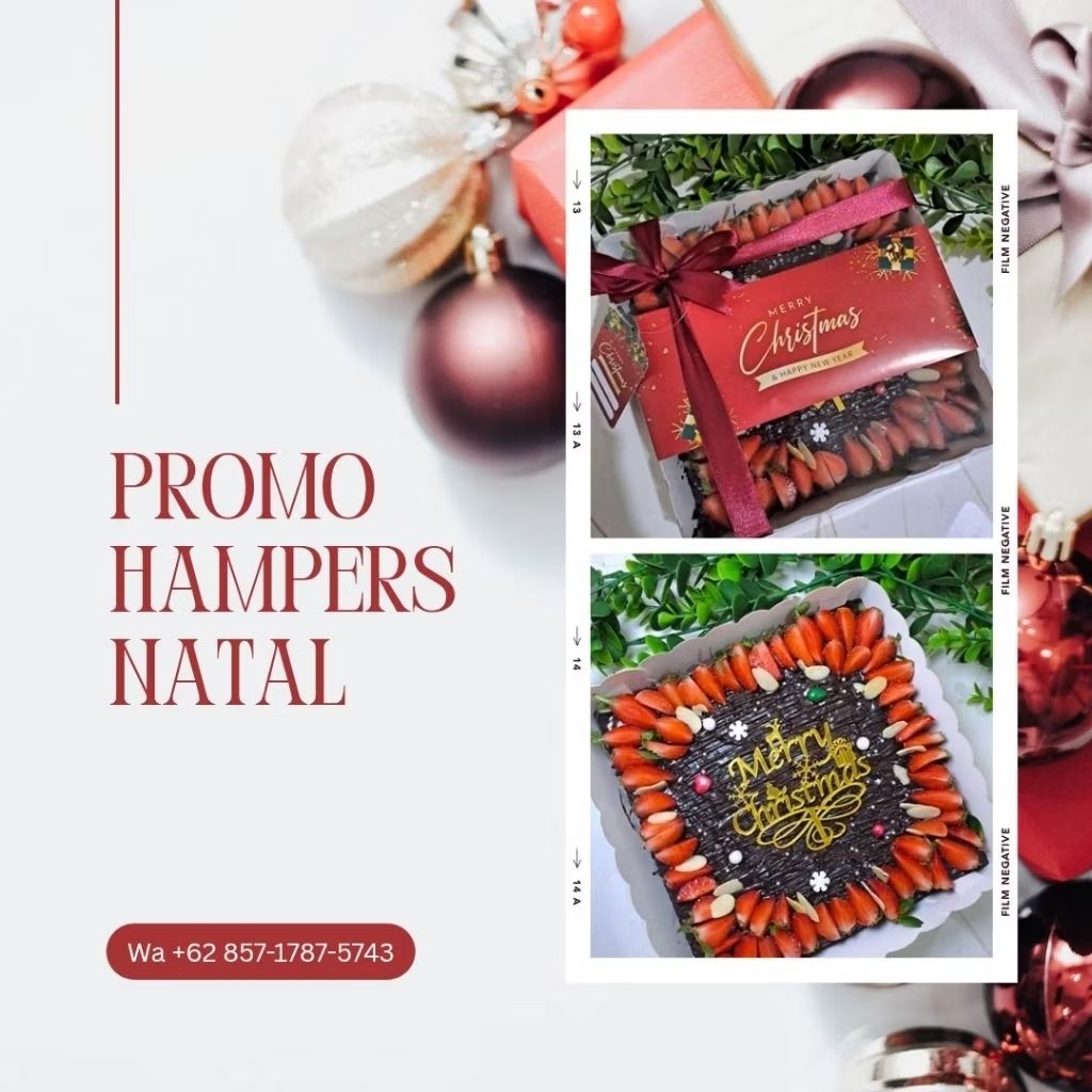 [ PO ] HAMPERS FUDGY BROWNIES NATAL // CHRISTMAS size 20×20