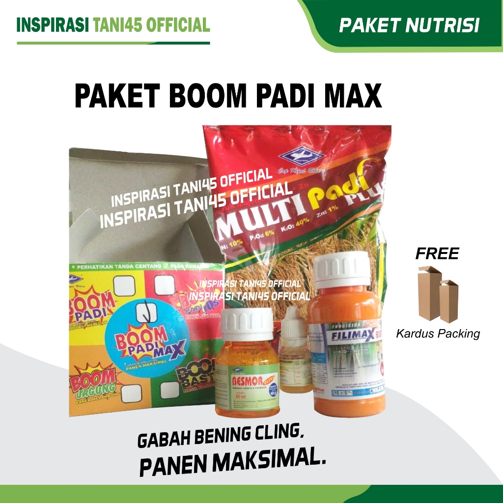 Paket BOOM Padi Max Cap Kapal Terbang