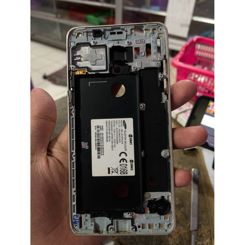 Tulangan lcd Samsung J5 2016  Copotan ori