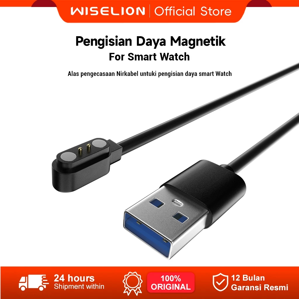 WISELION Pengisi Daya Cepat For Smartwatch LG69 ProMax/W99/W69/Z7 Ultra/W69/W10/Z169 Magnetic Wirele