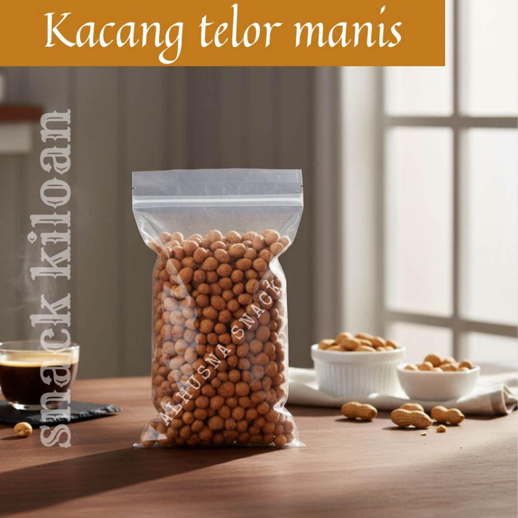 Alhusna Snack-Kacang Telor Manis/Kacang Telur Kiloan 1kg