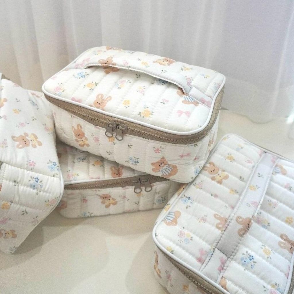 BENNELL - Puffy Bag Bear | Puffy Pouch | Tas Lucu | Tas Make Up | Tas Skincare