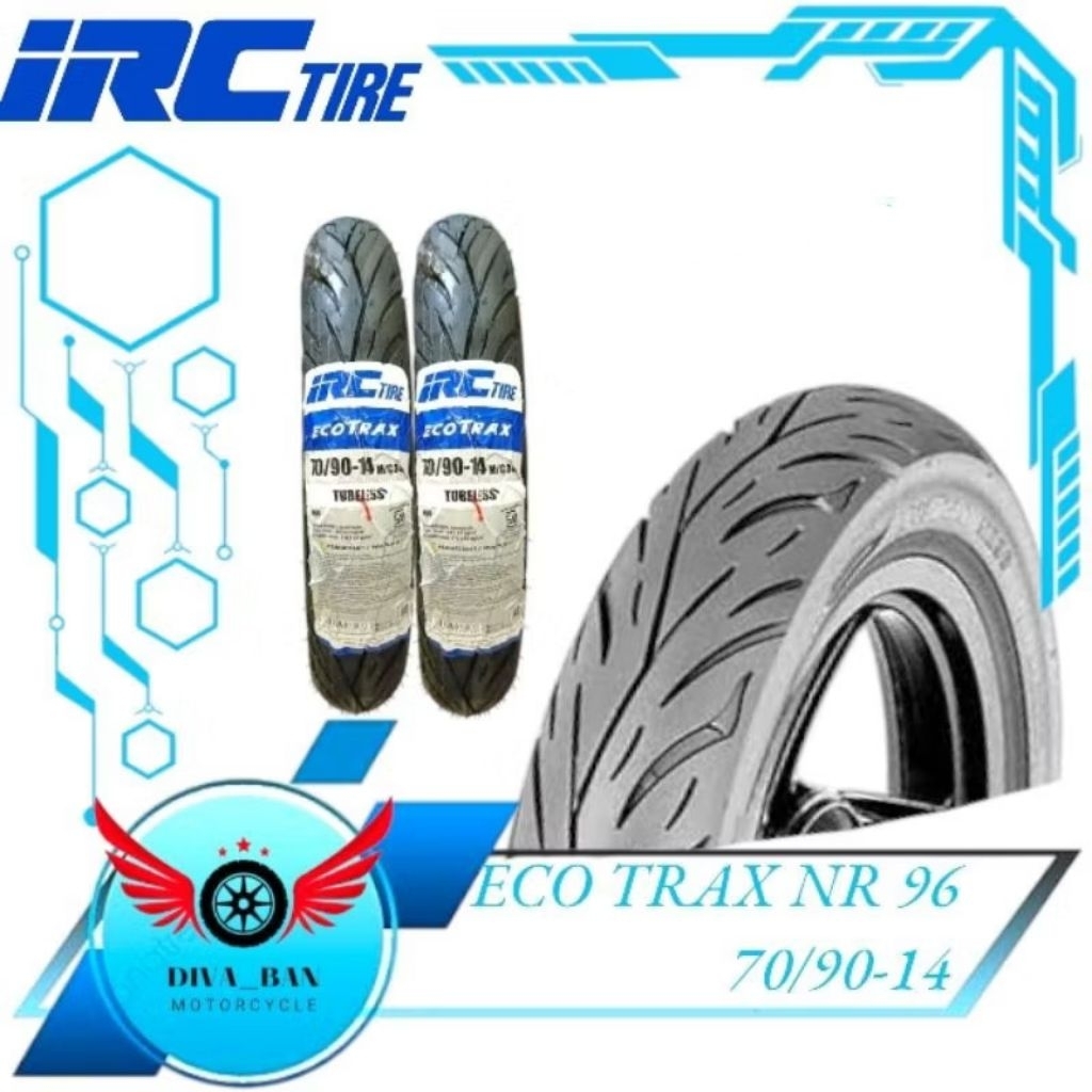 BAN TUBELESS IRC ECOTRAX NR 96 70/90-14