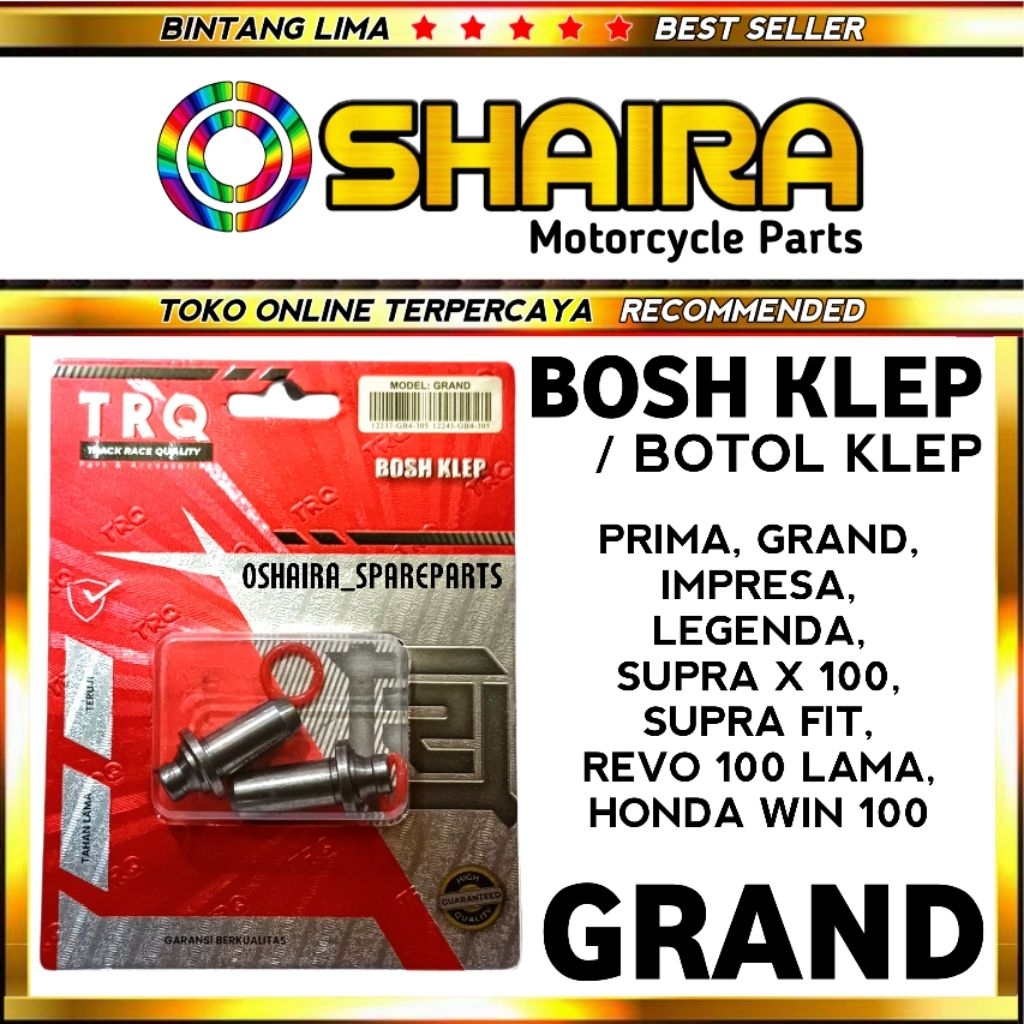 BOS KLEP GRAND / BOSH KLEP SUPRA / BOTOL KLEP SUPRA X / SUPRA FIT / LEGENDA / WIN / PRIMA / BOTOL KL