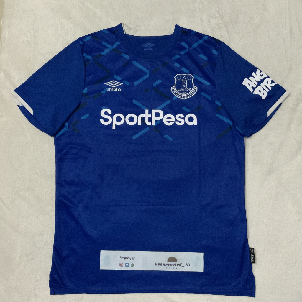 Jersey Bola Everton Home 2019/2020 Original Umbro Football Shirt Rare Premier League