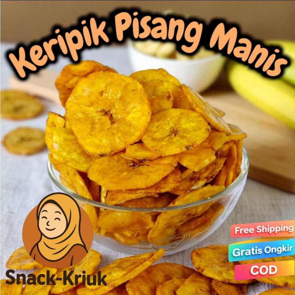 Keripik Pisang Manis Koin Nangka gula Caramel isi 1kg