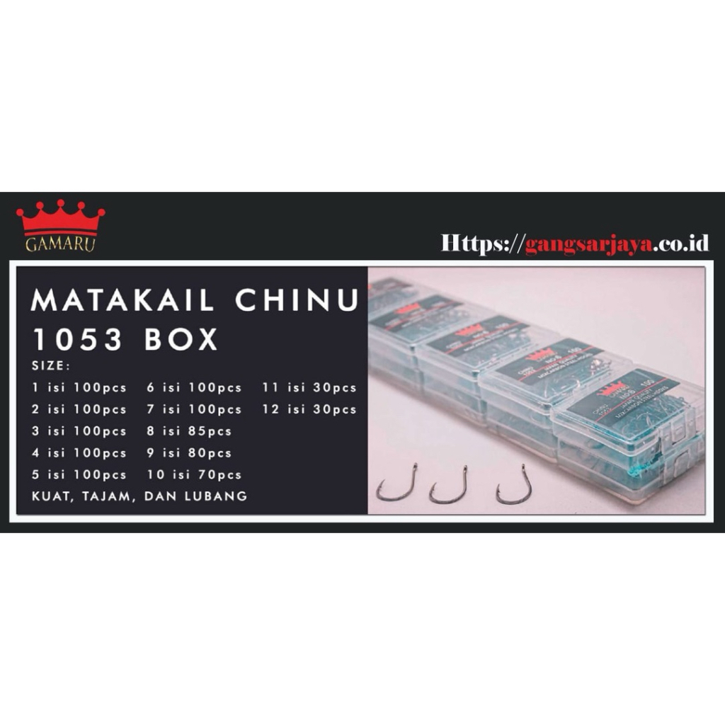 KAIL PANCING GAMARU CHINU 1053 HARGA PER 1 BOX KECIL