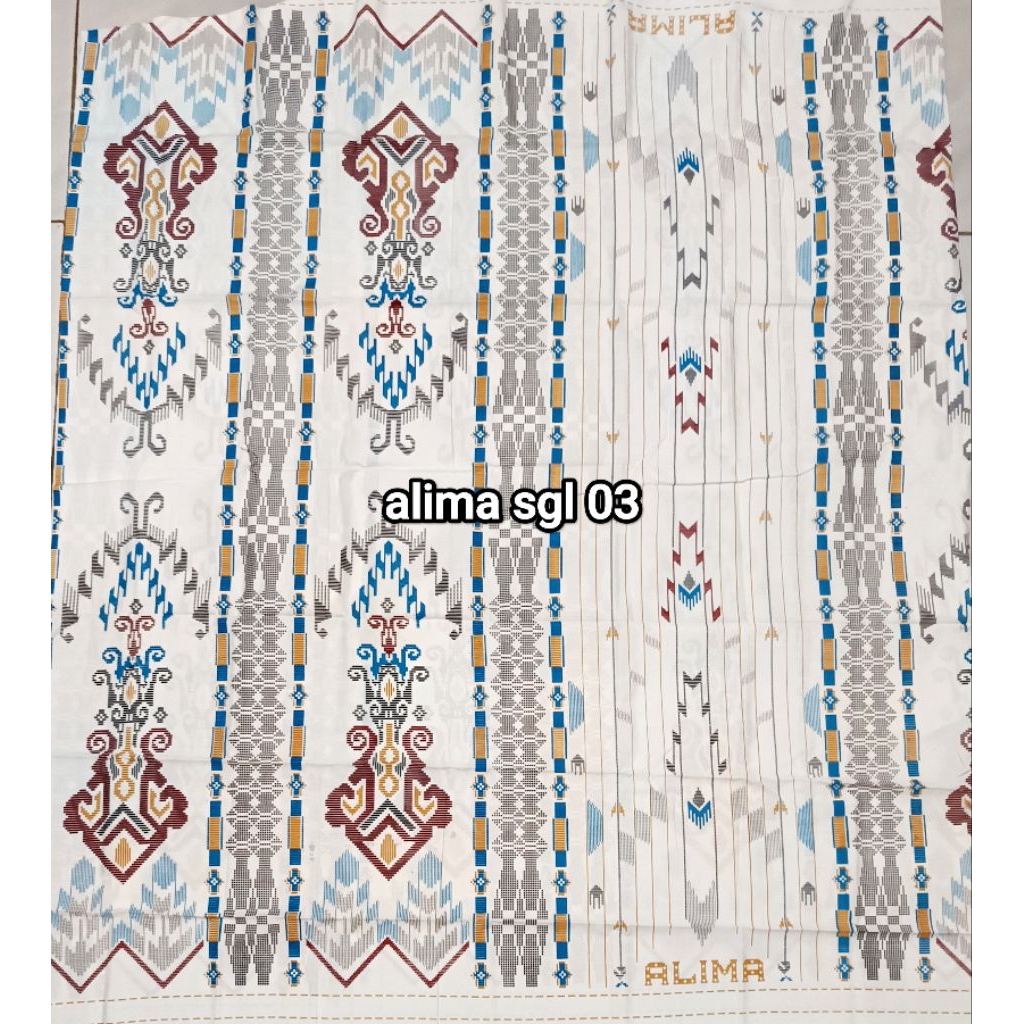 Sarung alima afkir motip Goyor Sanad Asqolain Gold Motip Jasmine Terbaru bahan jatoh halus lembut sa