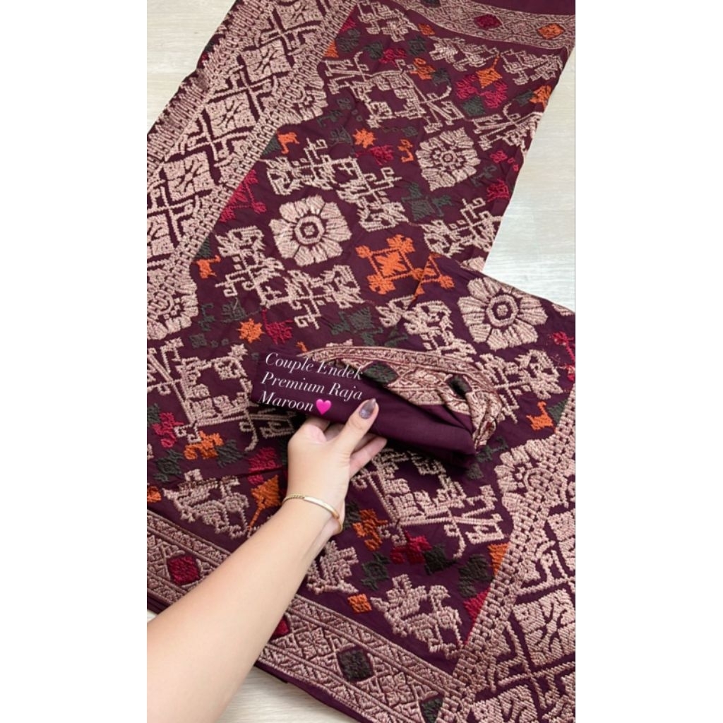 SET COUPLE ENDEK SONGKET BORDIR LASEM PREMIUM