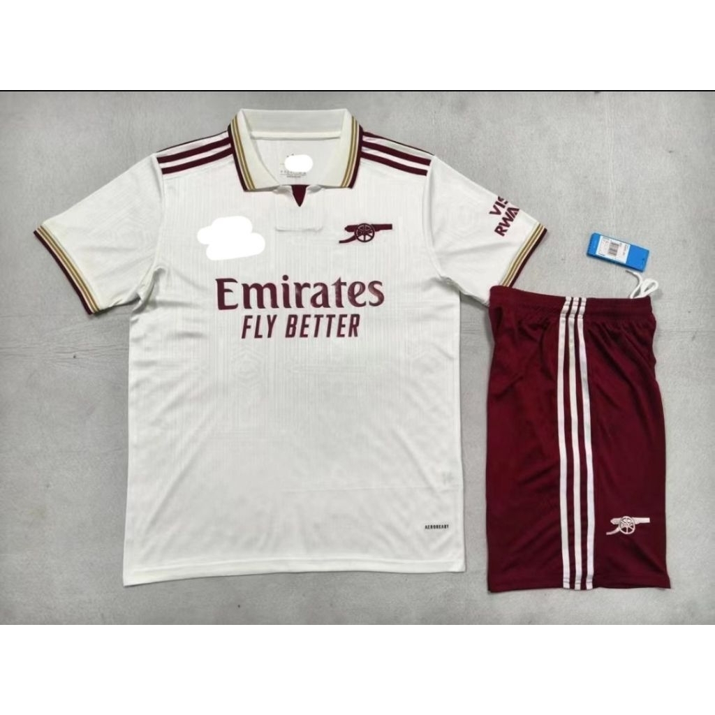 Stelan Setelan Jersey Kaos Baju Sepak Bola Dewasa Arsenal Home Away 3rd Third Putih White Fullset Fu