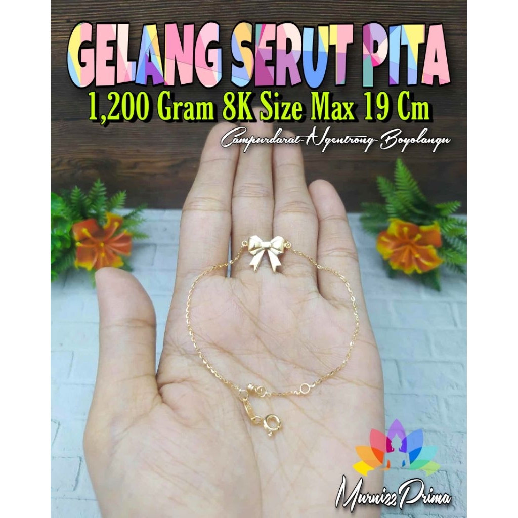 GELANG SERUT PITA EMAS ASLI