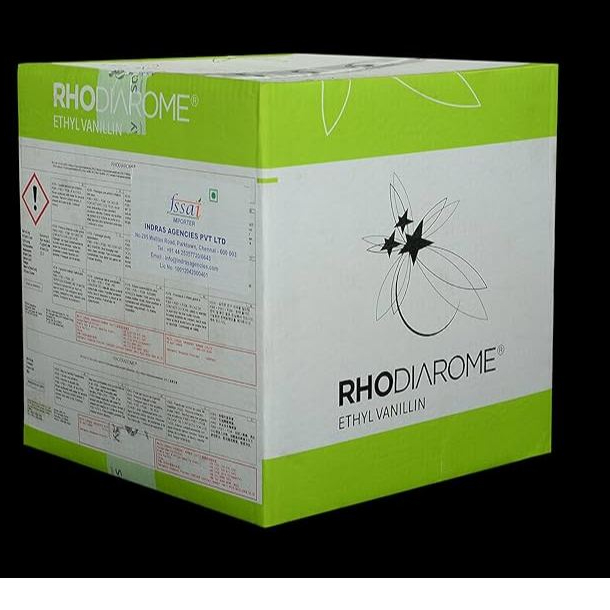 Ethyl Vanillin Rhodiarome / Etil Vanilli Powder ex USA 25 Kg