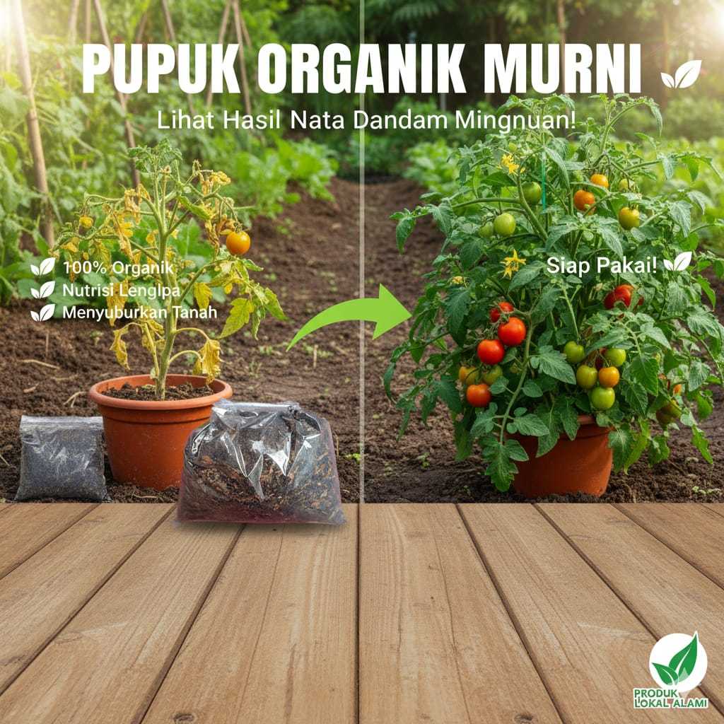 Pupuk Kandang 5 KG Media tanam Sayuran halus siap pakai tanam 5kg sudah ada humus bambu