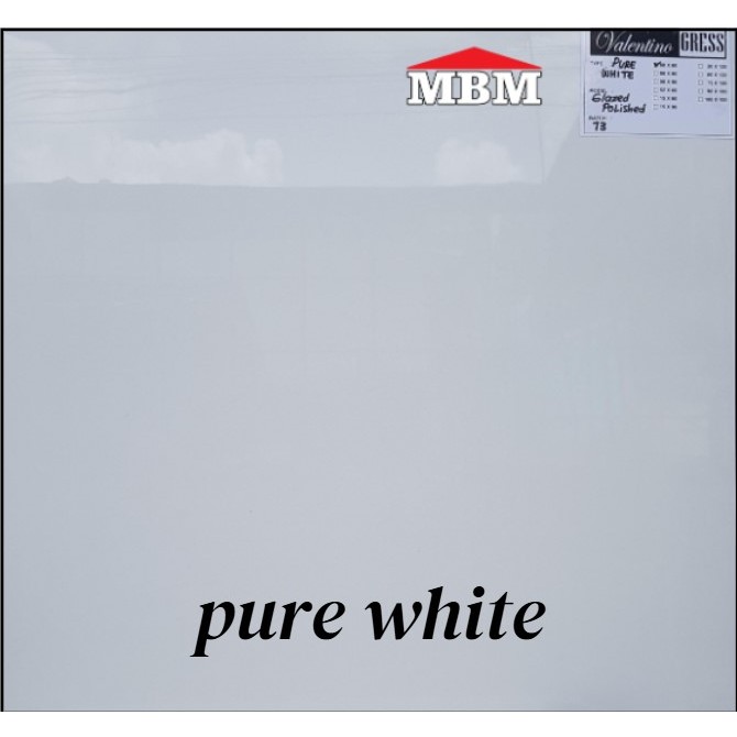 Granit 60x60 cm Putih Motif Carara