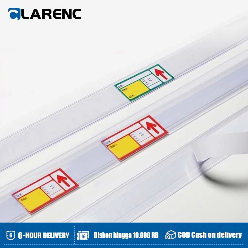 Price Rail Rak Minimarket Price Rail Double Tape 90cm Price Tag Label Mika Harga Rak Minimarket