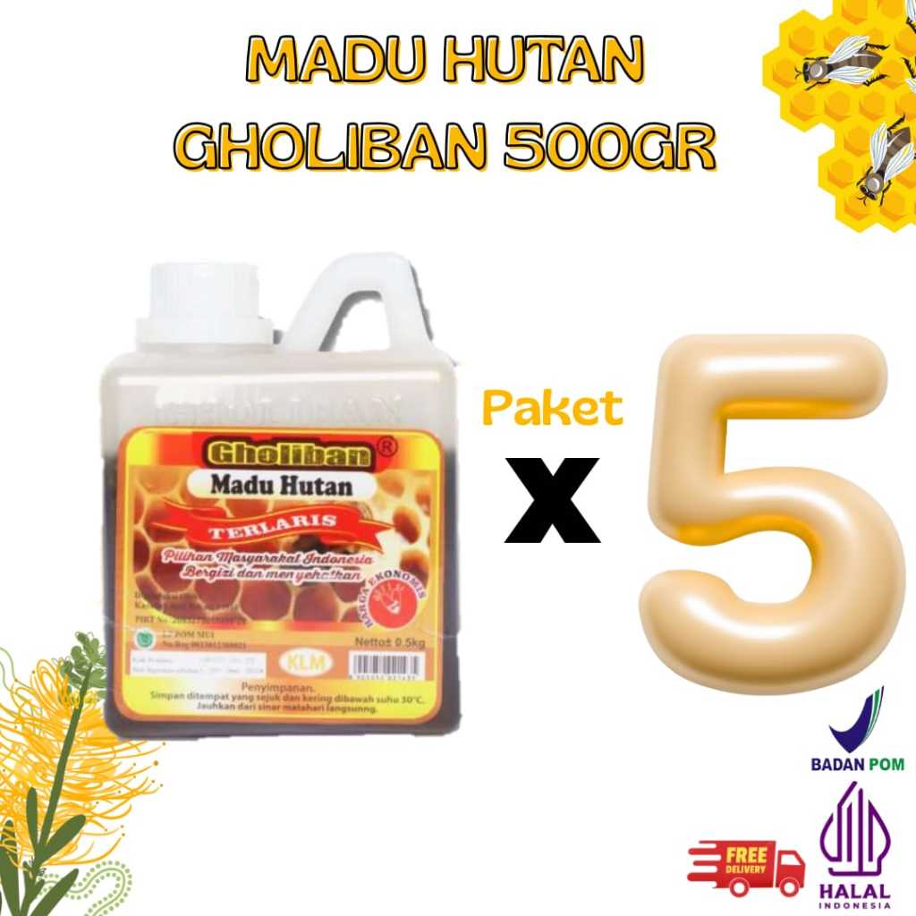 Madu Hutan Asli GHOLIBAN 500G - Madu hutan asli 100%