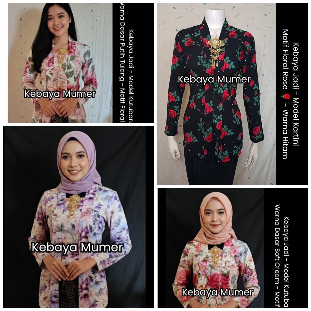 Kebaya Floral. Kebaya Kembang. Kebaya Flower. Kebaya Jadul. Kebaya Nenek. Kebaya Kartini Rayon. Keba