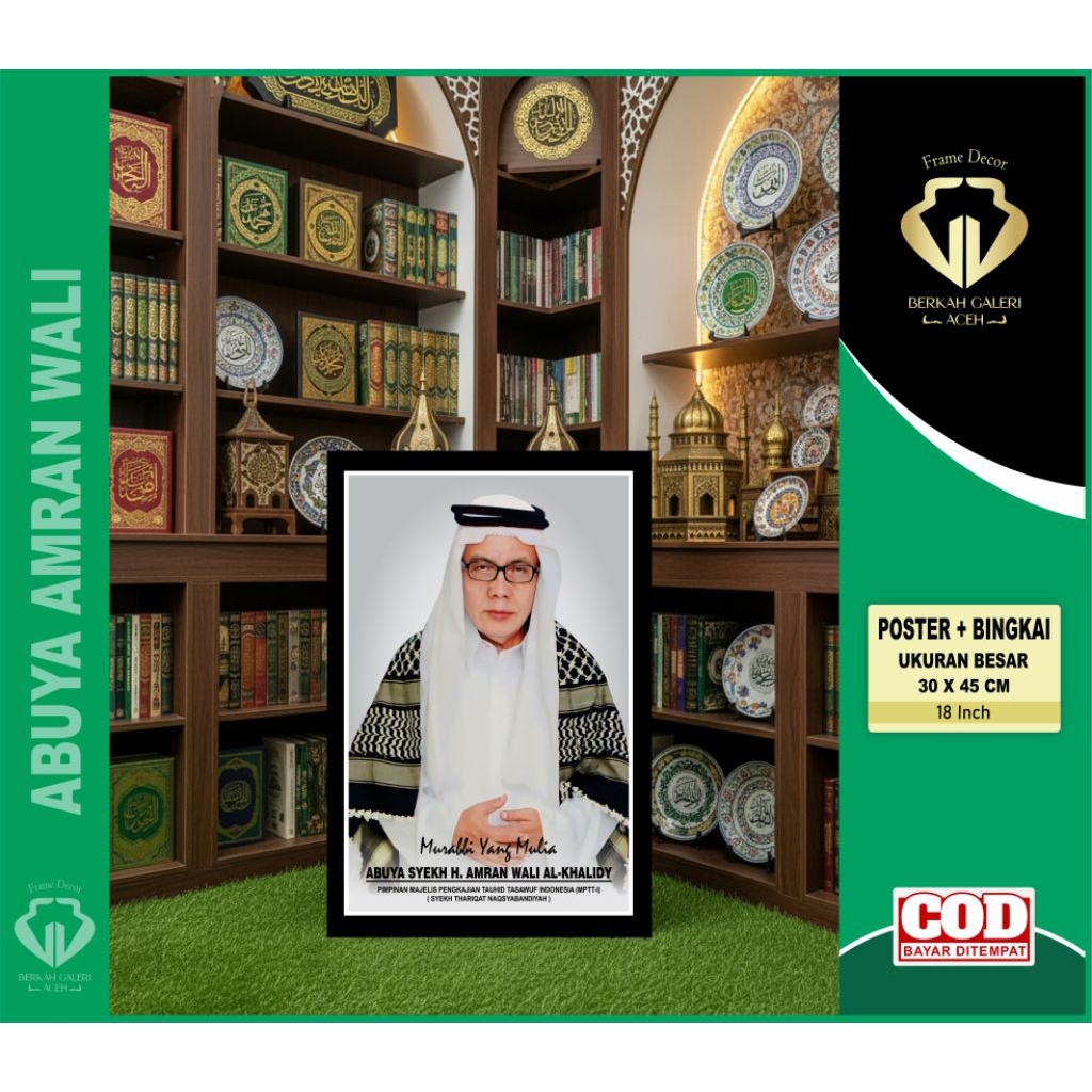 POSTER ULAMA ACEH / FOTO ABUYA AMRAN WALI