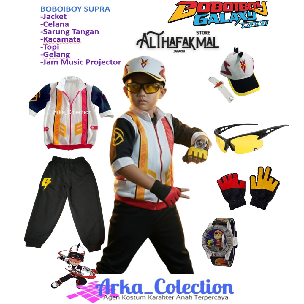 PAKET KOSTUM BOBOIBOY SUPRA - BOBOIBOY SUPRA TERBAIK