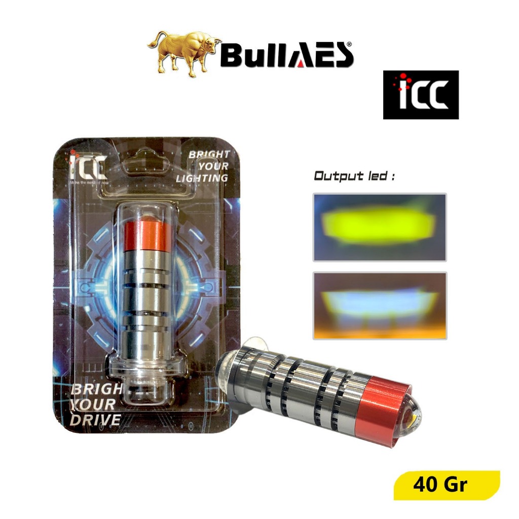 Bohlam H6 LED Laser Small steel Gun Headlamp Led 26 Watt AES