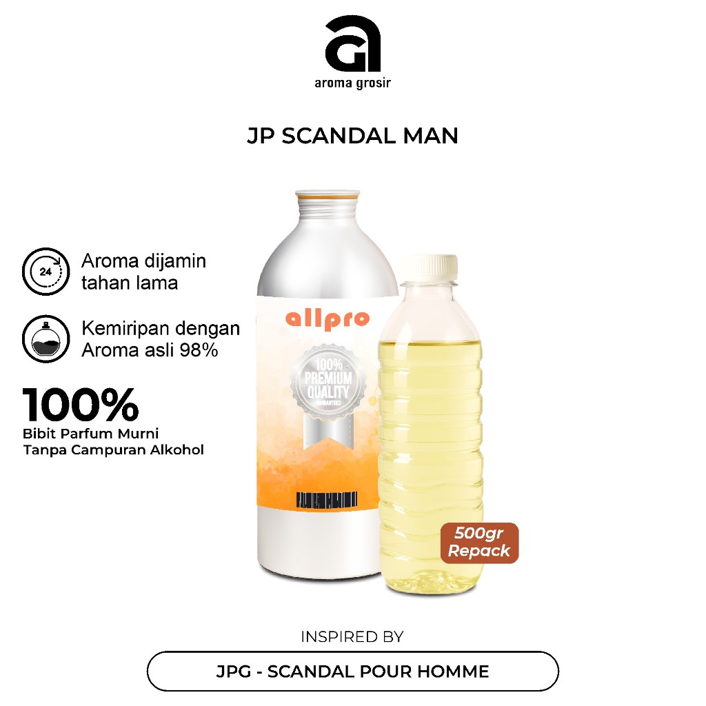 BIBIT PARFUM JP SCANDAL MAN INSPIRED BY JPG - SCANDAL POUR HOMME ALLPRO