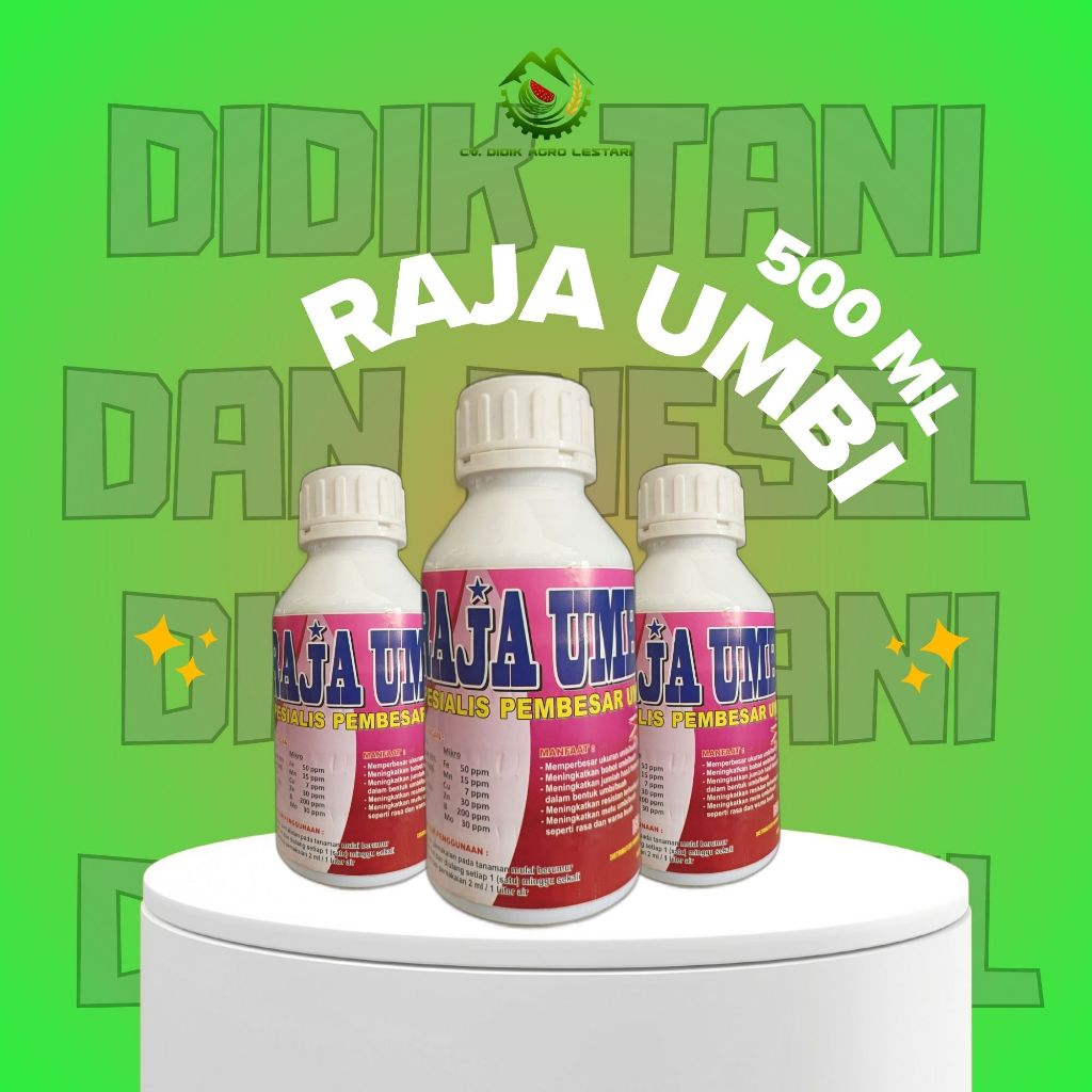 RAJA UMBI 500 ML Pupuk Cair ZPT Pembesar Umbi Bawang Merah Kentang Wortel Singkong Peningkat Bobot K