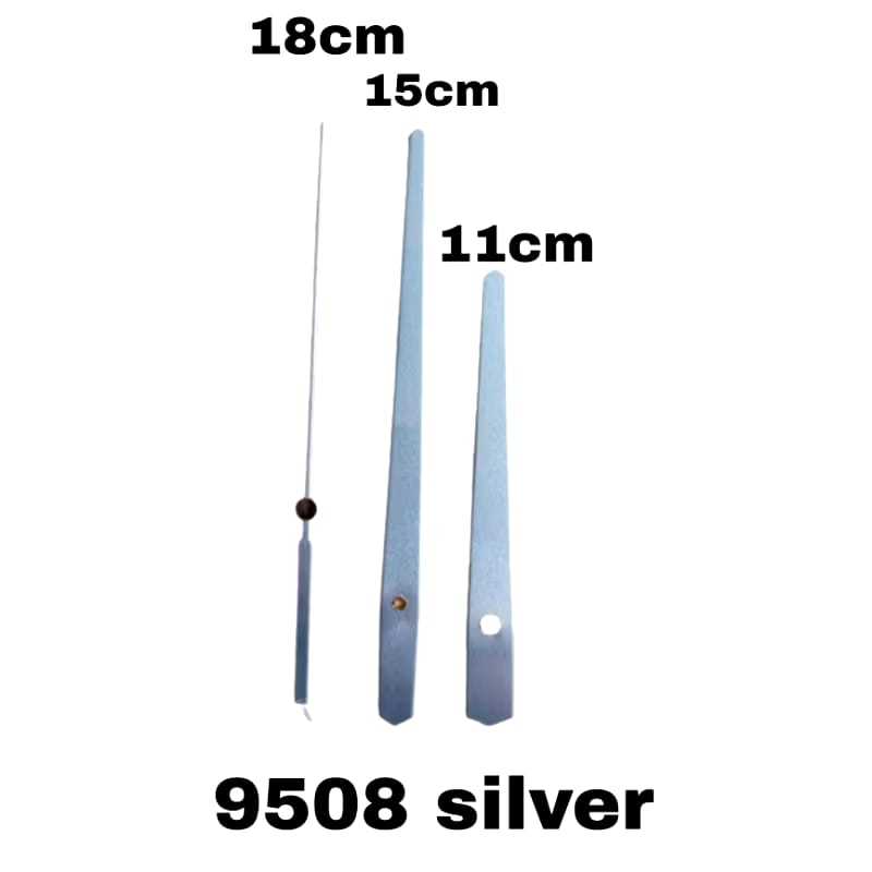 Jarum saja jam dinding besar 9508 silver