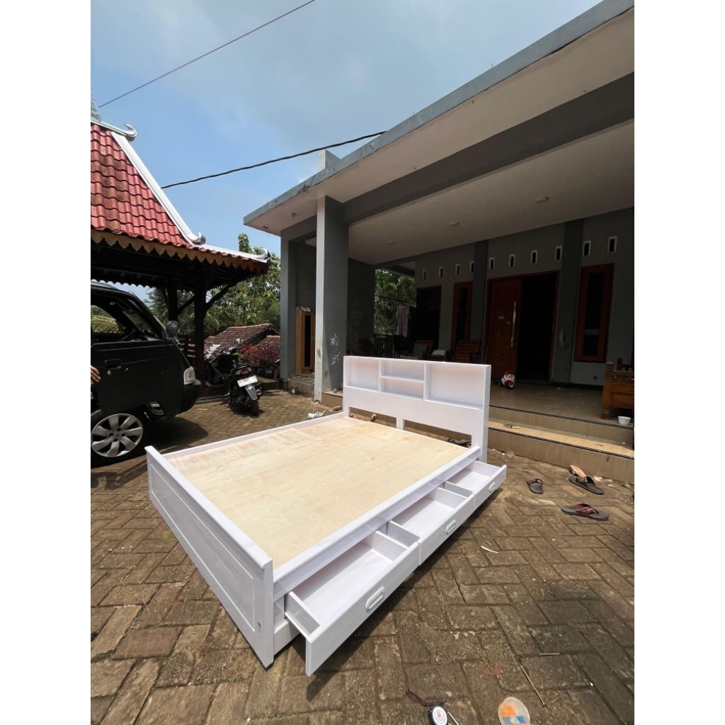 dipan laci minimalis || tempat tidur laci best seller || dipan laci || tempat tidur