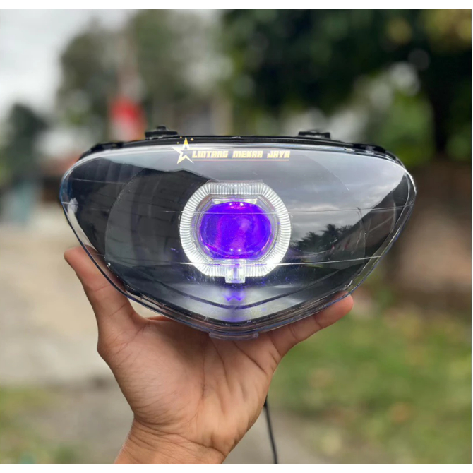 REFLEKTOR LAMPU DEPAN BILED ALA2 MIO SPORTY LAMA / MIO LAMA SET BILED LED 2,5inci SUPER TERANG (BISA