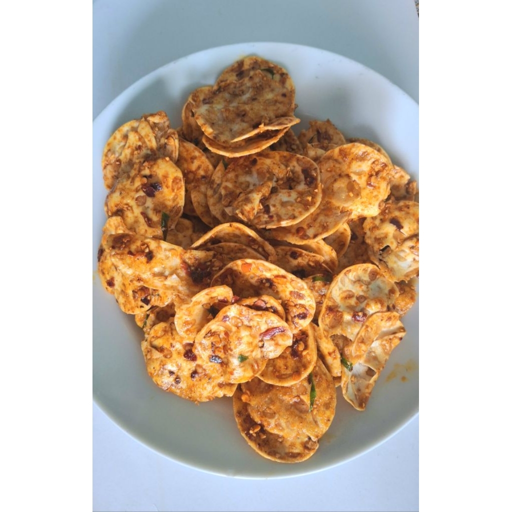 KERIPIK TEMPE PEDAS DAUN JERUK 1 kg | KERIPIK TEMPE RENYAH & GURIH