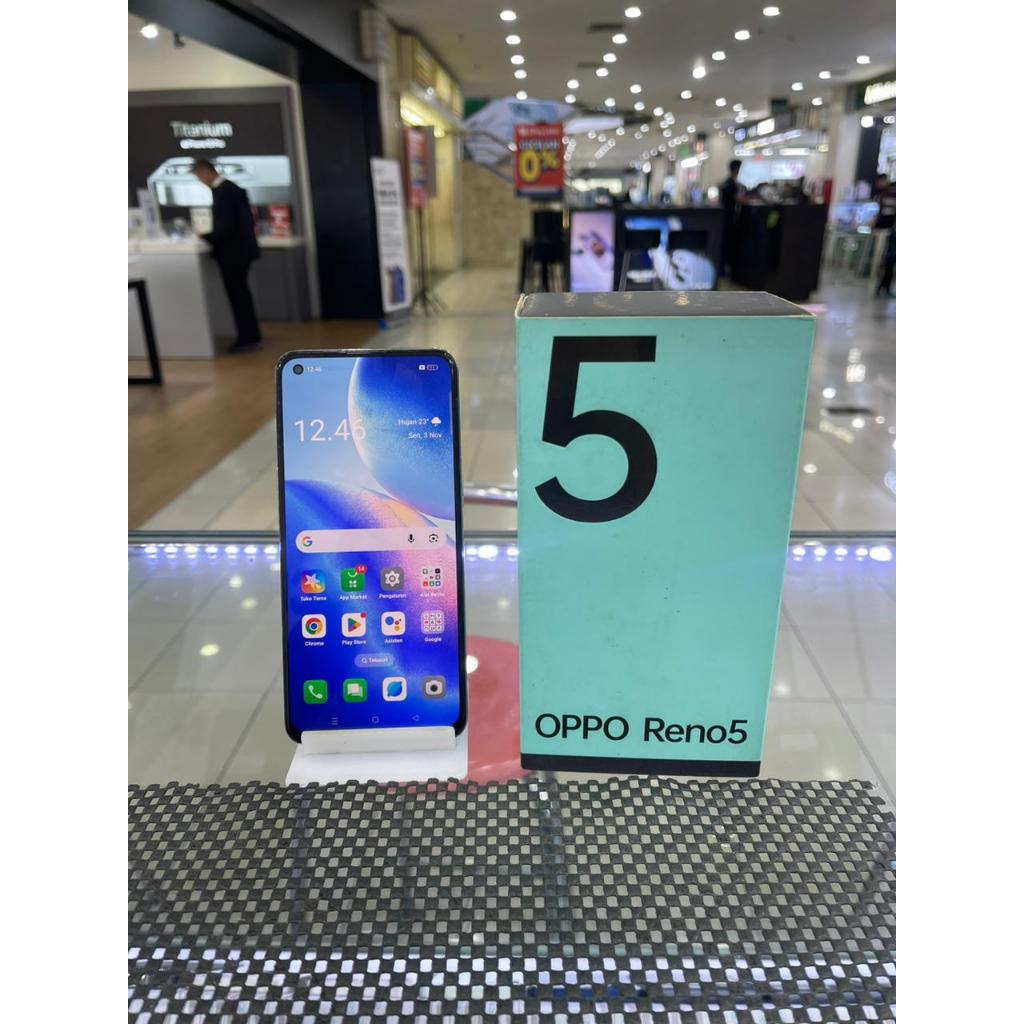 OPPO RENO 5 4G 8/128GB SECOND SEKEN BEKAS RAM 8 INTERNAL 128
